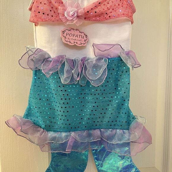 Popatu Mermaid Dress Costume Dress-Up Tulle Girls Size Small 3-4 years NWT - Picture 3 of 12